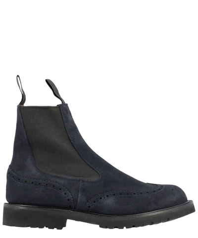 Shop Tricker's "silvia" Ankle Boots In Blue