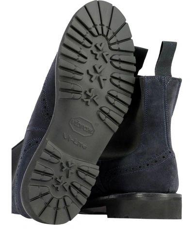 Shop Tricker's "silvia" Ankle Boots In Blue