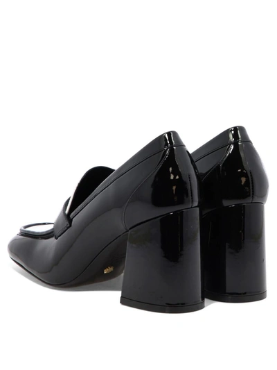 Shop Stuart Weitzman "sleek 85" Loafers In Black