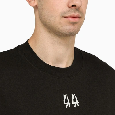 Shop 44 Label Group Hole Crew-neck T-shirt In Black
