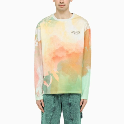 Shop Andersson Bell Shaded Crew-neck T-shirt In Multicolor