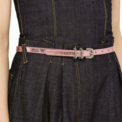 Shop By Far Kat Parchment Belt In Pink