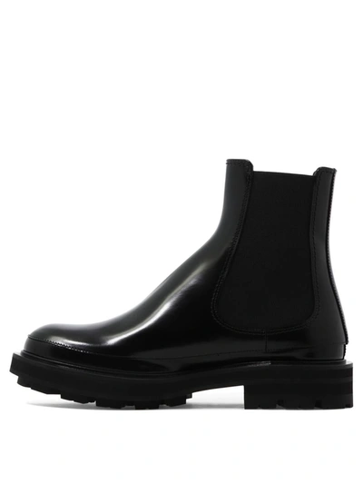 Shop Alexander Mcqueen Chelsea Ankle Boots In Black