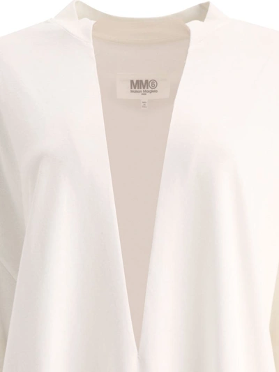 Shop Mm6 Maison Margiela Contrasting Panel T-shirt In White