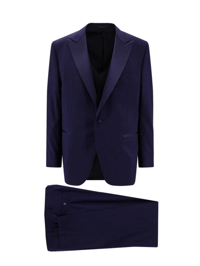 Shop Corneliani Tuxedo In Blue