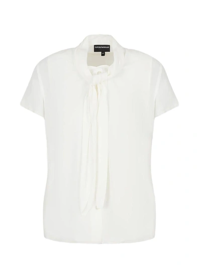 Shop Emporio Armani Shirts In Bianco Caldo