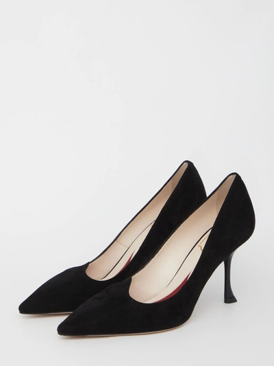 Shop Roger Vivier I Love Vivier Pumps In Black