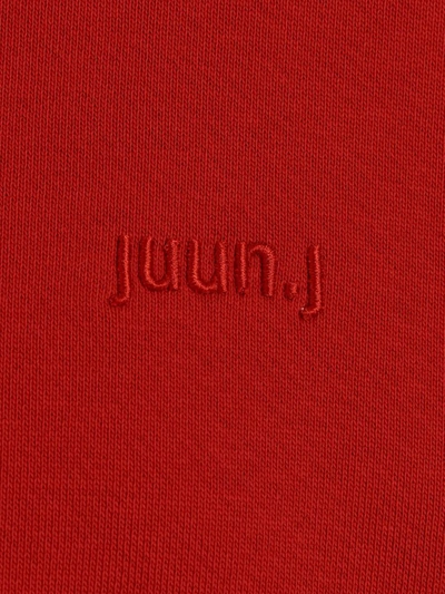 Shop Juunj Juun J Embroidery Print Hoodie In Red