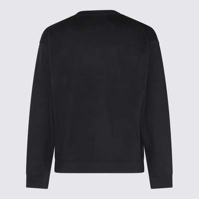 Shop Kenzo Black Wool Sweatshirt
