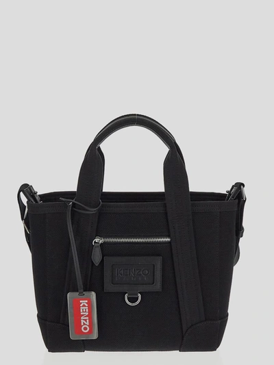 Shop Kenzo Small Tote Bag In Black