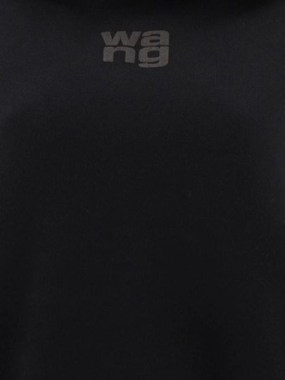 Shop Alexander Wang Logo Hoodie In Black