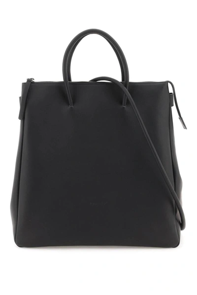 Shop Marsèll Marsell Sacco Grande Leather Bag In Black