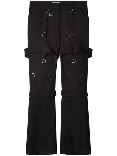 Shop Off-white Buckle-detail Cargo Pants In Black
