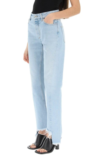 Shop Off-white Slim-fit Jeans With Twisted Seams In Blue