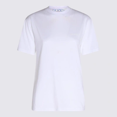 Shop Off-white White Cotton T-shirt In White/white