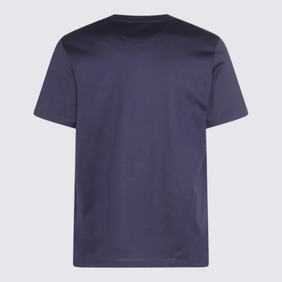 Shop Paul Smith Navy Blue Cotton T-shirt