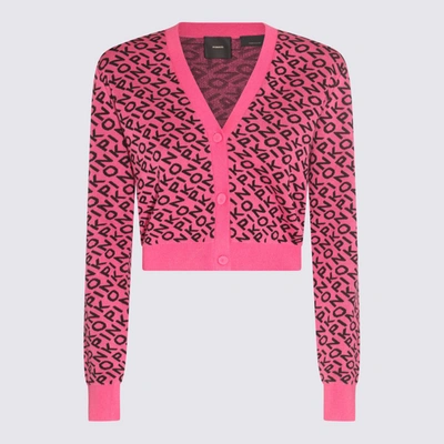 Shop Pinko Black And Pink Knitwear