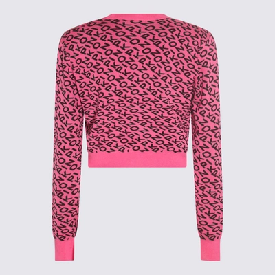 Shop Pinko Black And Pink Knitwear