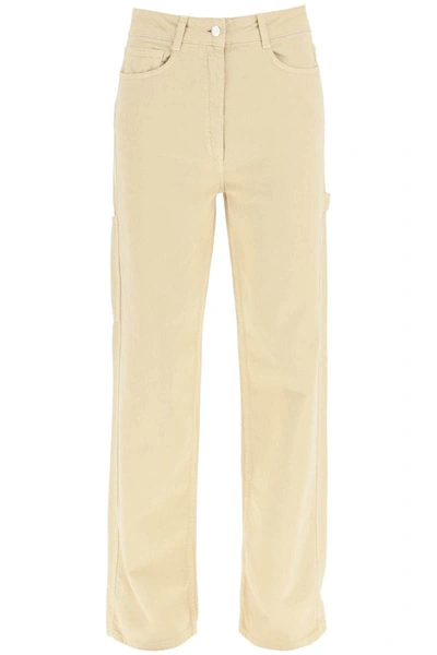 Shop Saks Potts 'salma' Workwear Jeans In Beige