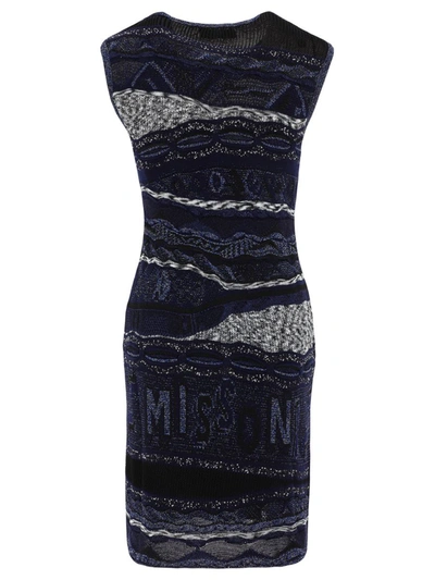 Shop Missoni Sequins Lamé Dress In Blue