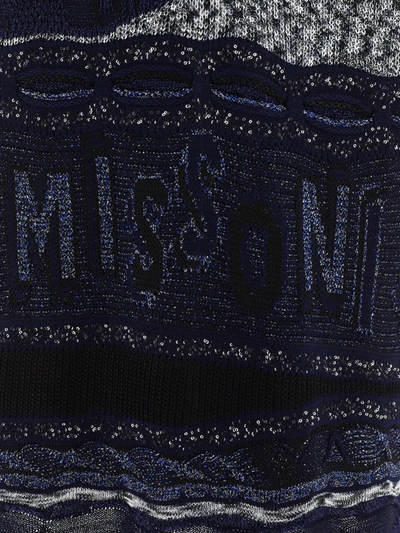 Shop Missoni Sequins Lamé Dress In Blue