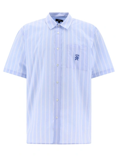 Shop Stussy Stüssy Striped Shirt In Blue