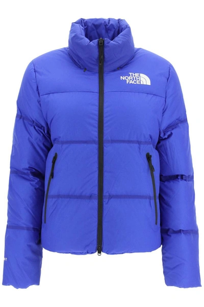 Shop The North Face Nuptse Rmst 700 Short Down Jacket In Blue