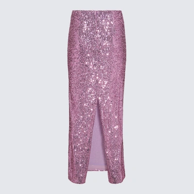Shop Tom Ford Lilac Sequins Long Skirt In Purple