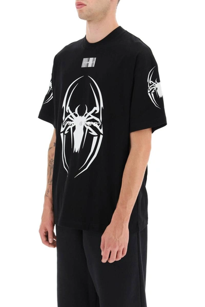 Shop Vtmnts Spider Print T-shirt In Black