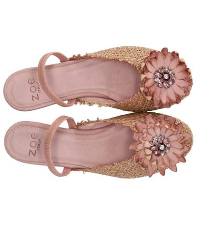 Shop Zoe Clair Pink Slingback Ballet Flat Shoe