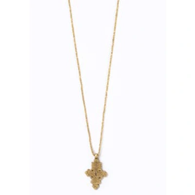 Shop Collard & Manson Lalibela Coptic Charm Necklace