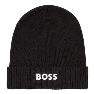 Shop Hugo Boss Asic Beanie In Black