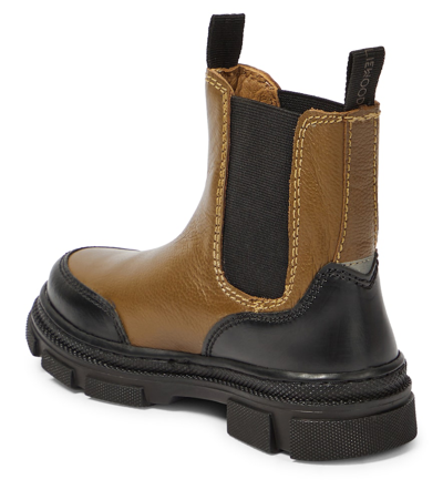 Liewood Faith Leather Chelsea Boots In Brown