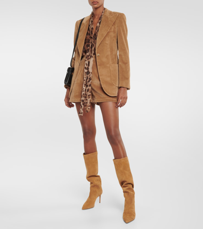 Aquazzura Woman Ankle Boots Camel Size 11 Soft Leather In Neutrals