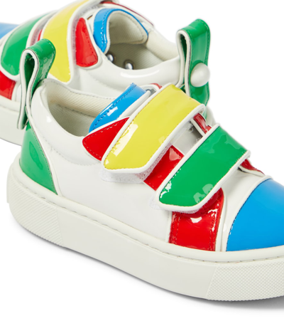 Shop Christian Louboutin Toyototoy Patent Leather Sneakers In Multicoloured