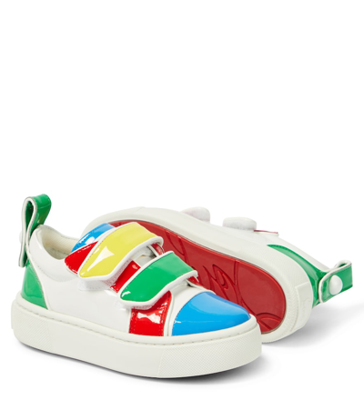 Christian Louboutin Girl's Toyototoy Multicolor Patent Leather Sneakers, Toddler/kids In Multicoloured