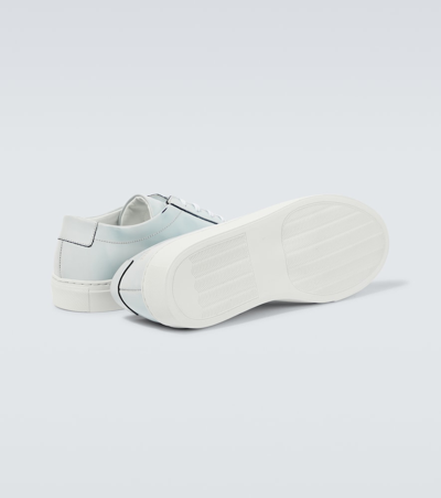 Common Projects Achilles Cracked Leather Low-top Sneakers In Silver