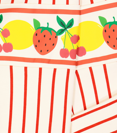 Mini Rodini Fruits Stripe Cotton Sweatpants In Multicoloured