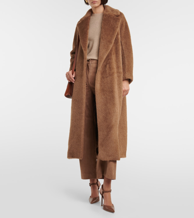 Shop 's Max Mara Borbone Alpaca, Wool, And Cashmere Coat In Brown