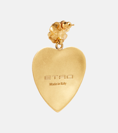 Shop Etro Drop Earrings In Gold