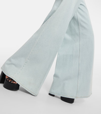 Nina Ricci Schlagjeans Mit Hohem Bund In Blue