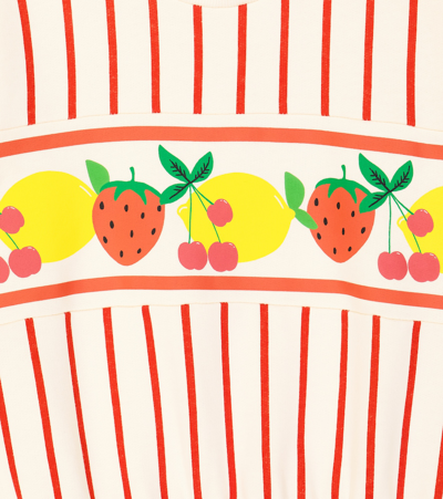 Mini Rodini Fruit Stripe Cotton Sweatshirt In Multicoloured