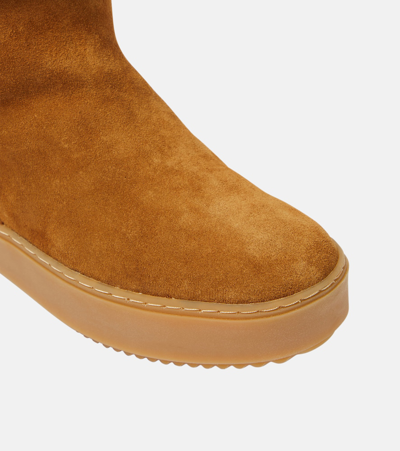 See By Chloé Juliet Shearling-lined Suede Ankle Boots In Beige