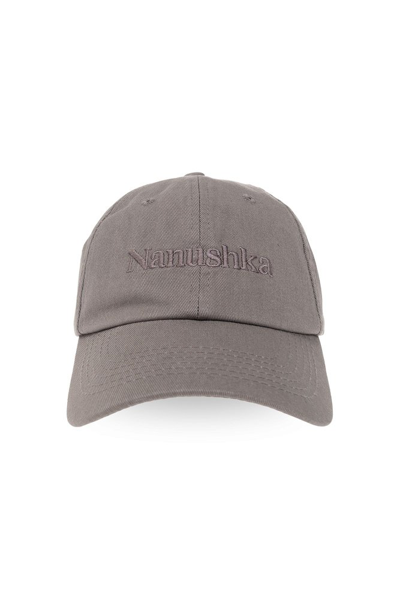 Shop Nanushka Logo In Grey