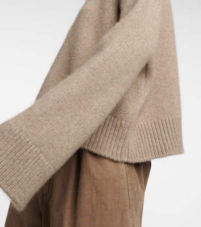 Shop The Row Dines Cashmere And Mohair Sweater In Brown