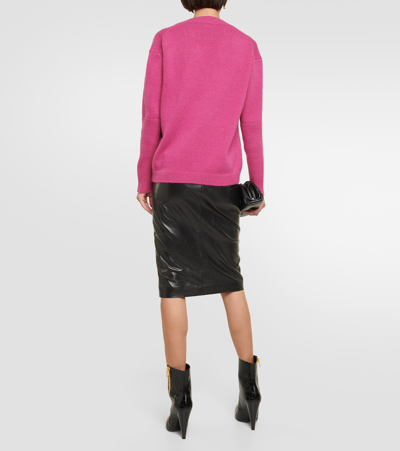 Shop Tom Ford Wool And Cashmere-blend Sweater In Pink