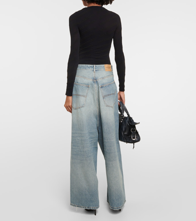Balenciaga Wide-leg Jeans In Blue