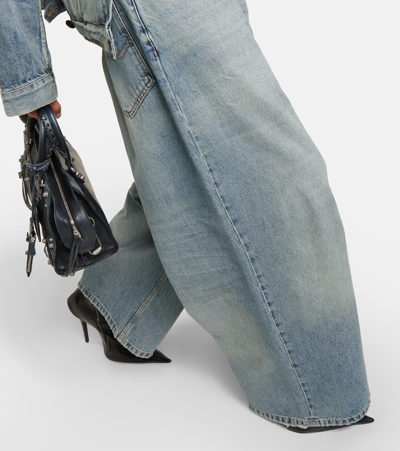 Shop Balenciaga Wide-leg Jeans In Blue