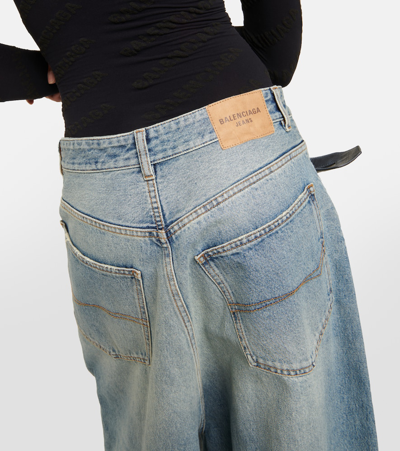 Balenciaga Wide-leg Jeans In Blue