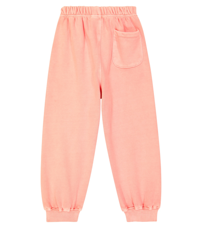 Jellymallow Printed Cotton Jersey Sweatpants In Pink